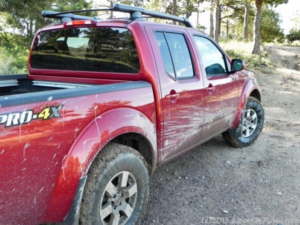 2013 Nissan Frontier Pro4X muddy right angle