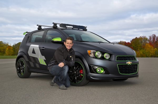 Ricky Carmichael with his All-Activity Chevrolet Sonic concept