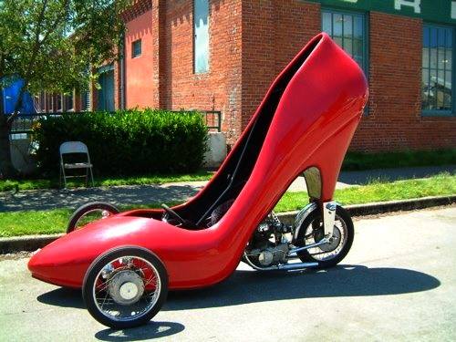 high heel motorcycle car