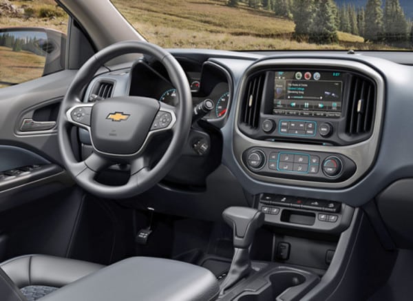 The interior "borrows" many ideas from the Silverado and other GM vehicles.
