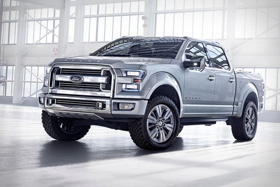 The all-new 2015 Ford F-150, thought to be based on this Atlas concept, is rumored to be delayed due to aluminum problems.