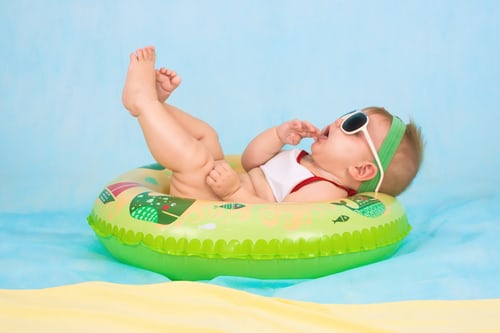 Baby In Pool 